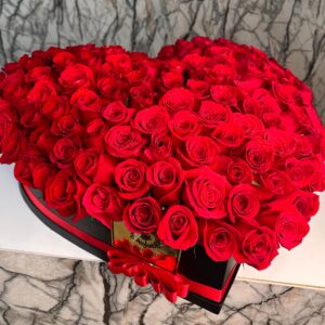 Corazón de rosas extragrande