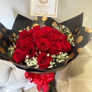 Bouquet de rosas mediano