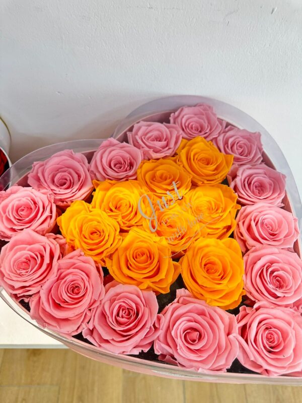 Caja de rosas Preservadas