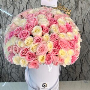 Cilindro grande rosas