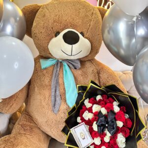 Oso grande y Bouquet grande